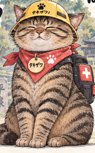 タキザワの立ち姿